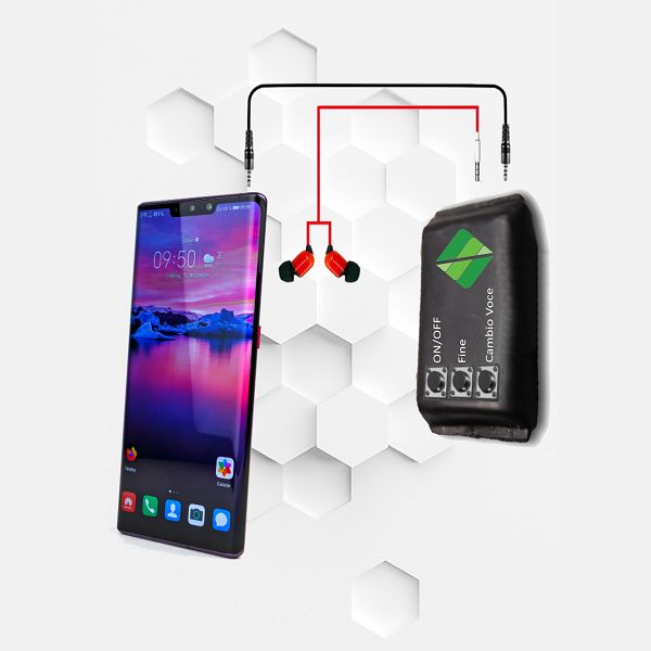 Cambiavoce per cellulare con diversi toni