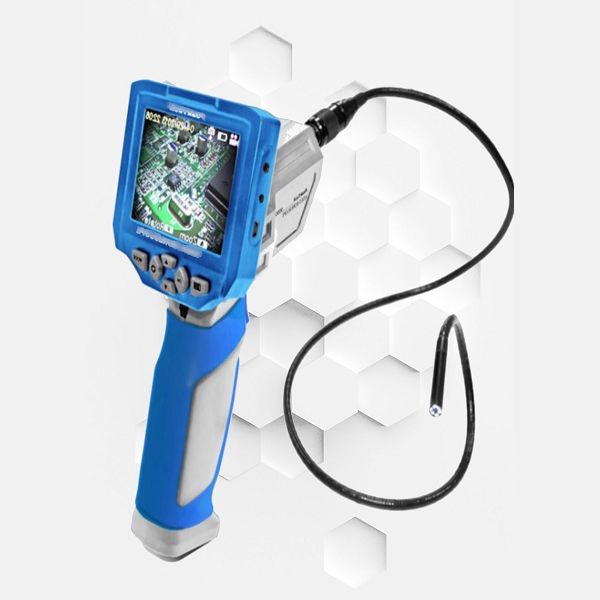 Microcamera endoscopio con luce e sonda flessibile