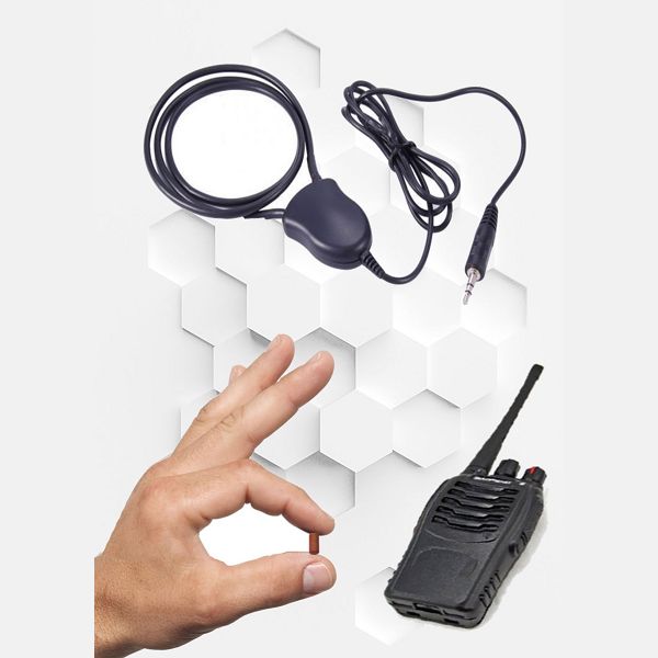 Microauricolare nascosto via radio discreto e professionale