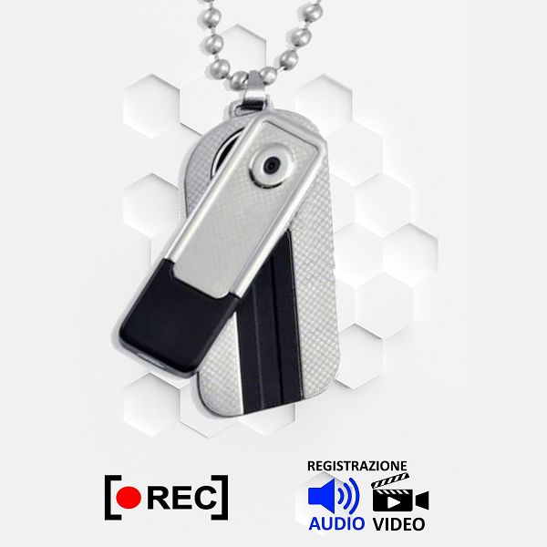 Micro registratore ciondolo con audio video HQ