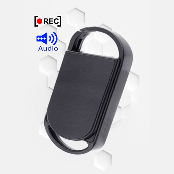 Microregistratore audio in portachiavi elegante