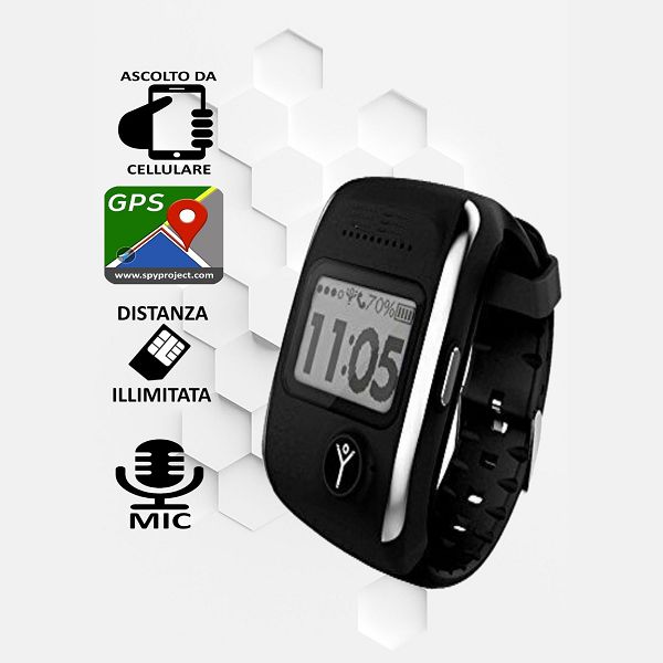 Orologio con GPS e mappe anti pedinamento