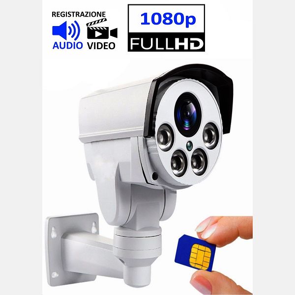 Telecamera sorveglianza video per interni o esterni