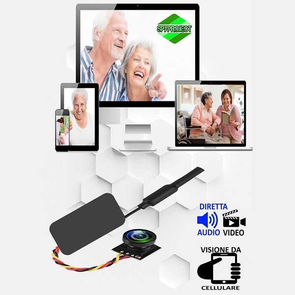 Telecamera controllo anziani 4G da remoto