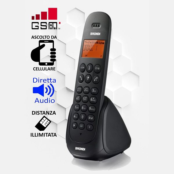 Cordless con microspia audio integrata