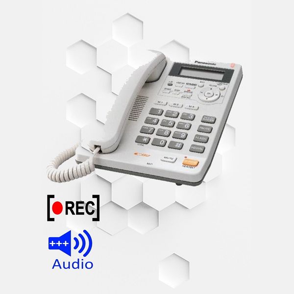 Telefono fisso con microspia audio registrazione chiamate