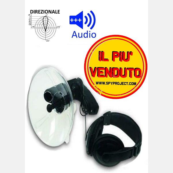 Microfono direzionale per ascolto a distanza HQ